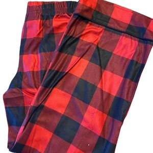 Red and Black Plaid Lounge pants